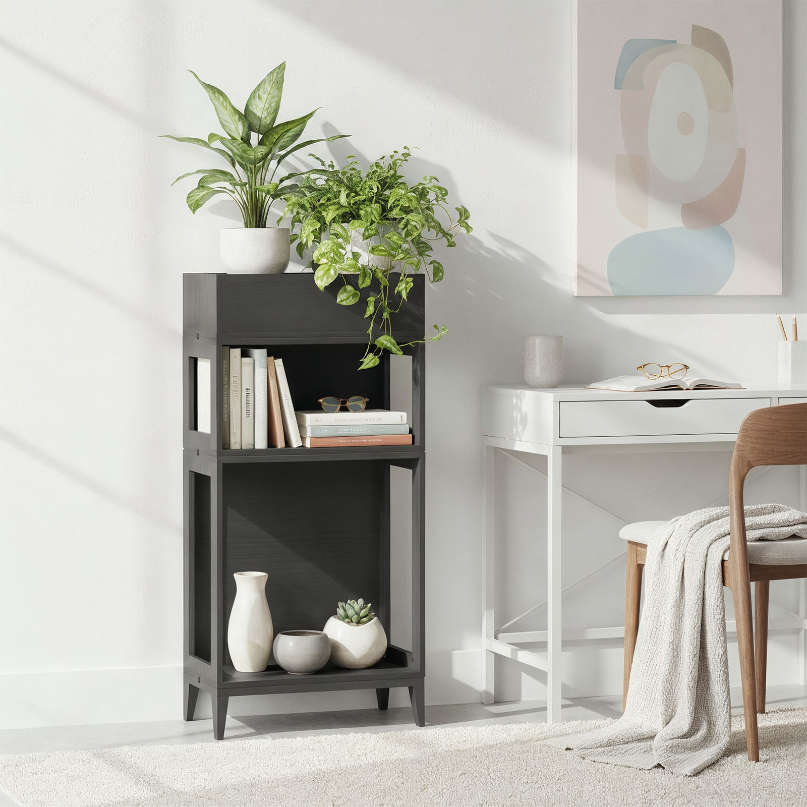 Kompaktowa szafka pionowa z donicą - Planthy Modular System - obrazek 3