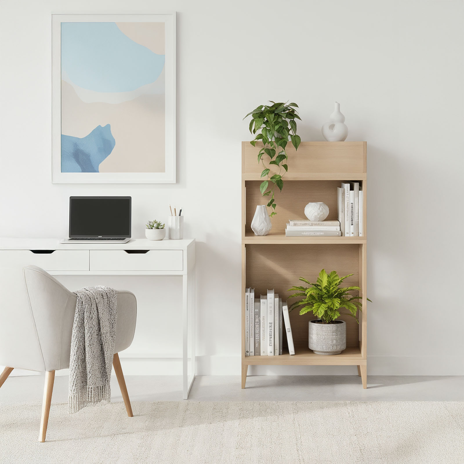 Kompaktowa szafka pionowa z donicą - Planthy Modular System