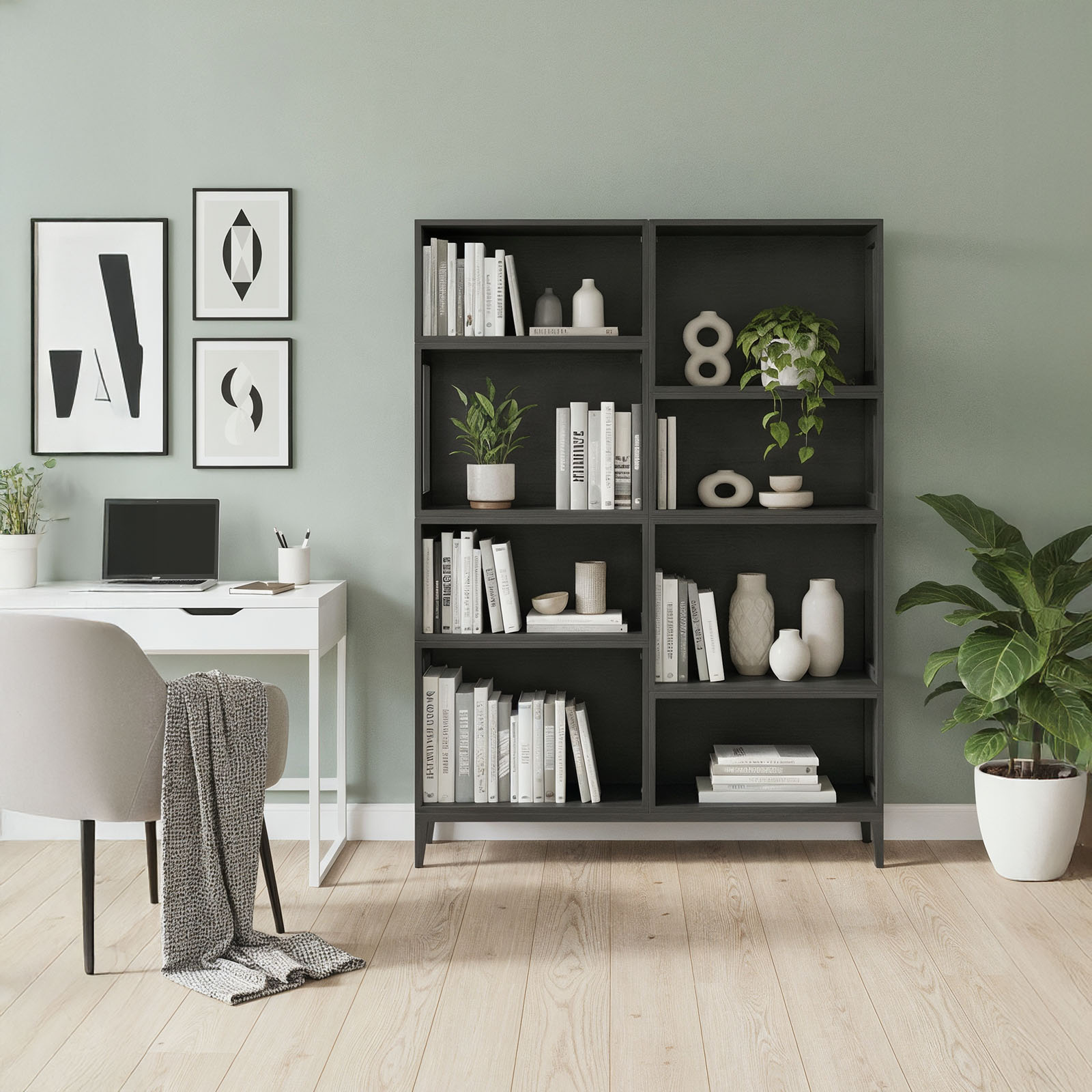 Pionowy regał modułowy na książki - Planthy Modular System - obrazek 3