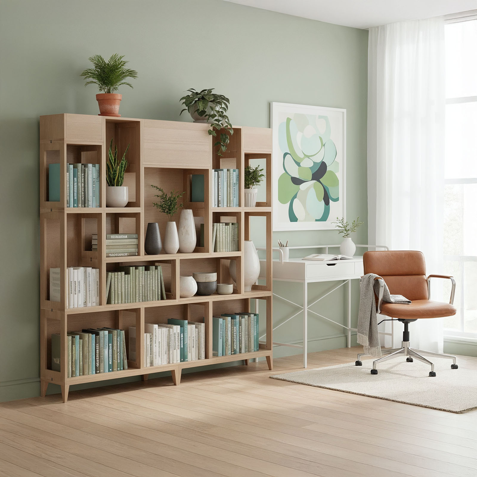 Modułowy otwarty regał z donicami - Planthy Modular System