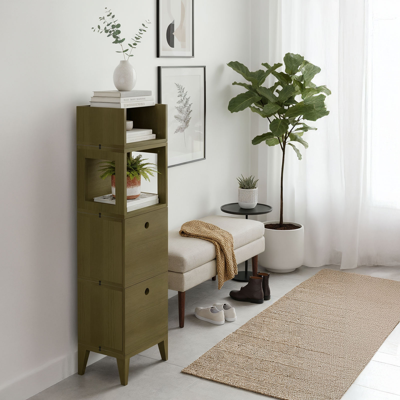 Kolumnowa szafka do przedpokoju - Planthy Modular System - obrazek 2