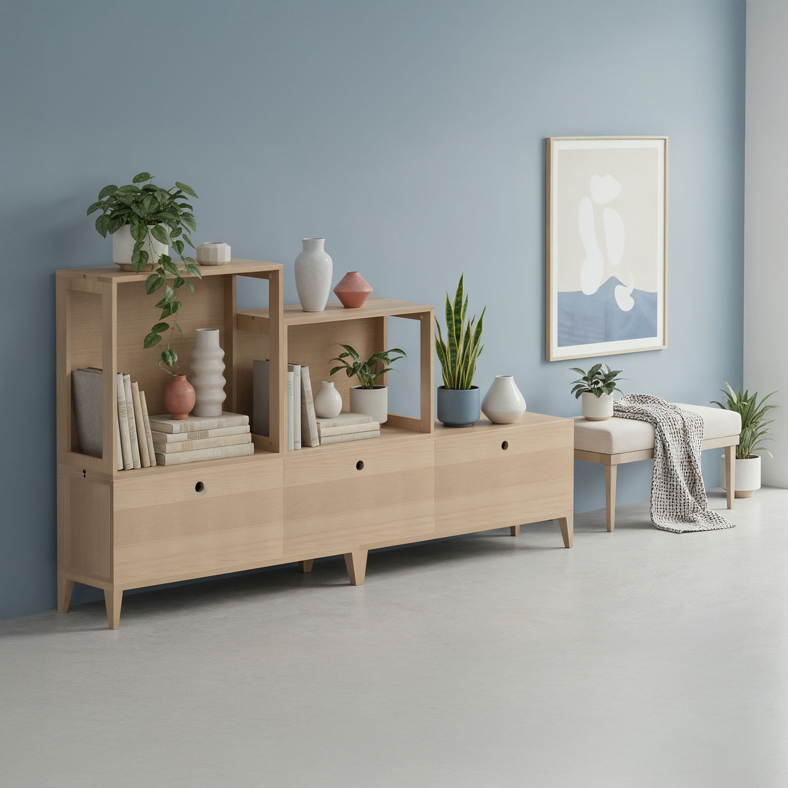 Szafka schodkowa z szufladami - Planthy Modular System - obrazek 2