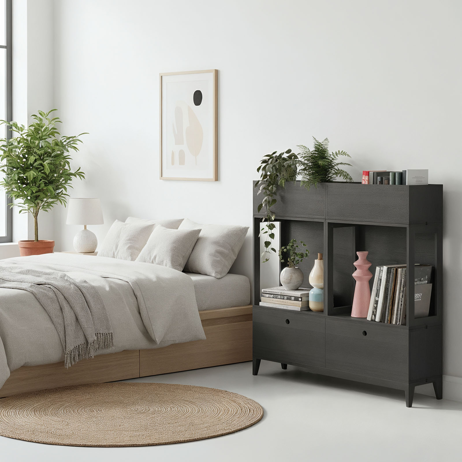 Drewniana modułowa szafka z szufladami - Planthy Modular System - obrazek 3