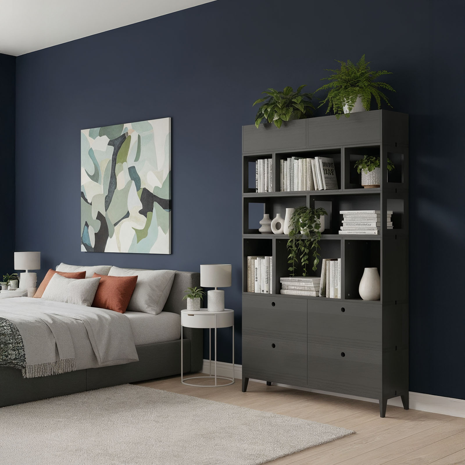 Modułowy regał z szufladami do sypialni Planthy Modular System